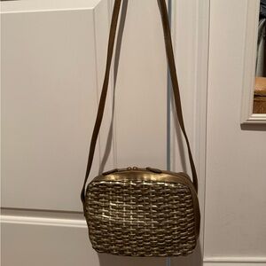 Gold woven bag